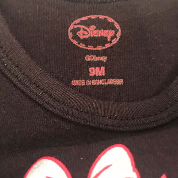 Disney Minnie Mouse Baby Girl 2 piece Christmas Outfit Sz 9 Months - Picture 2 of 7